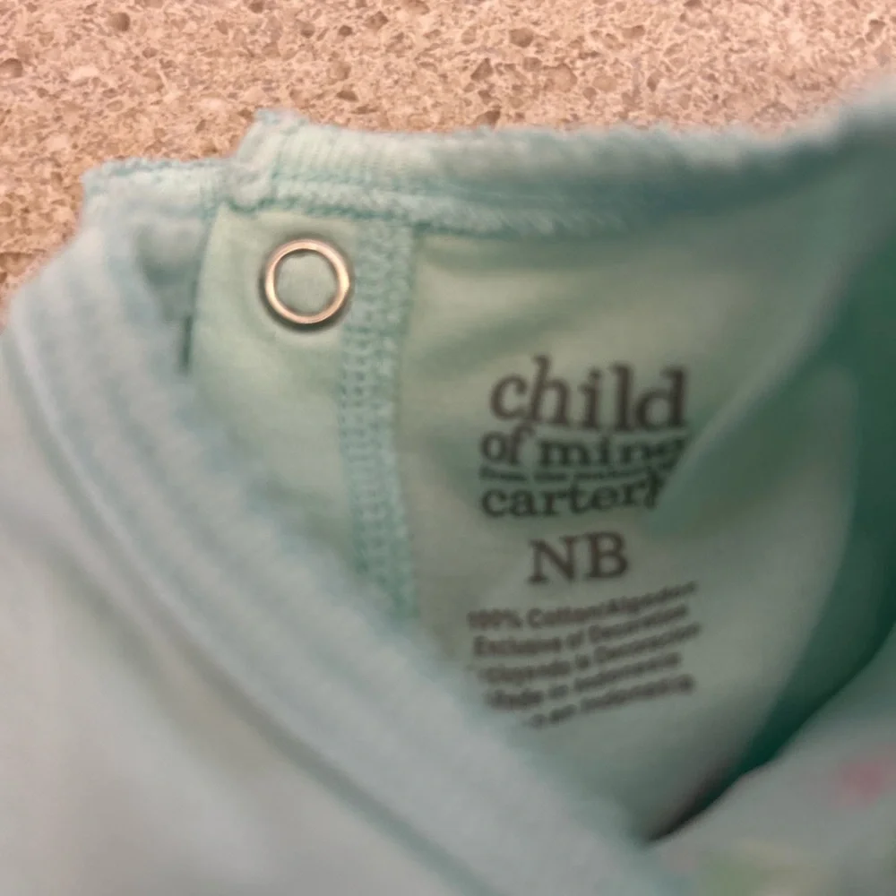 2‎ Carter’s Baby Girl Onesies Teal Little Angel and Purple Polka Dot Adorable